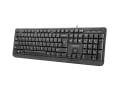 Natec Klawiatura Trout Slim USB CZ/SK 1.8m Czarna 373074