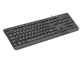 Natec Klawiatura Trout Slim USB CZ/SK 1.8m Czarna 373075