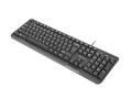 Natec Klawiatura Trout Slim USB CZ/SK 1.8m Czarna 373077