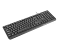 Natec Klawiatura Trout Slim USB CZ/SK 1.8m Czarna 373078
