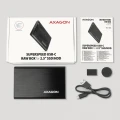 AXAGON EE25-A6C Bezśrubowa aluminiowa obudowa zewnętrzna USB-C 3.2 Gen 1 - SATA 6G dla 2.5" SSD/HDD 373183