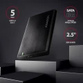 AXAGON EE25-A6M Bezśrubowa aluminiowa obudowa zewnętrzna USB 3.2 Gen 1 - SATA 6G dla 2.5" SSD/HDD 373186
