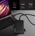 AXAGON EE25-SLC Obudowa zewnętrzna plastikowa, bezśrubowa, USB-C 3.2 Gen 1 SATA 6G 2.5", czarna 373211