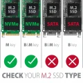 AXAGON EEM2-GTR Obudowa zewnętrzna aluminiowa, USB-C 3.2 GEN 2 M.2 NVMe SSD 373238