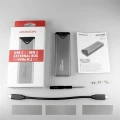 AXAGON EEM2-UG2 Obudowa zewnętrzna aluminiowa, USB-C 3.2 Gen 2 - M.2 NVMe SSD, długość 42 do 80 mm szary 373259