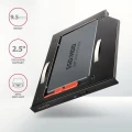 AXAGON RSS-CD09 Ramka na 2,5" SSD-HDD do gniazda DVD, 9.5mm LED aluminium 373263
