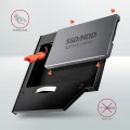 AXAGON RSS-CD09 Ramka na 2,5" SSD-HDD do gniazda DVD, 9.5mm LED aluminium 373265