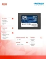 Patriot Dysk SSD 512GB P220 550/500MB/s SATA III 2.5 cala 373303
