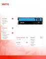 Lexar Dysk SSD NM710 1TB NVMe M.2 2280 5000/4500MB/s 373330