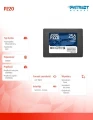 Patriot Dysk SSD 256GB P220 550/490 MB/s SATA III 2,5 373333