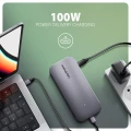 AXAGON HMC-12GM2 Wieloportowy hub USB 12in1 + M.2 NVMe/SATA pozycja, 10Gbps, 3x USB-A, USB-C, HDMI 4K/60Hz, DP 4K/60Hz, GLAN, SD/microSD, audio, PD 10 373568