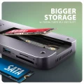 AXAGON HMC-12GM2 Wieloportowy hub USB 12in1 + M.2 NVMe/SATA pozycja, 10Gbps, 3x USB-A, USB-C, HDMI 4K/60Hz, DP 4K/60Hz, GLAN, SD/microSD, audio, PD 10 373571