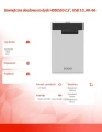 Savio Zewnętrzna obudowa na dysk HDD/SSD 2.5", USB 3.0, AK-66, transparentna 373609