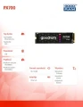 GOODRAM Dysk SSD PX700 1TB M.2 PCIe 2280 4x4 7400/6500MB/s 373674