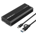 Qoltec Obudowa | kieszeń NV2270 na dysk M.2 SSD | SATA | NVMe | USB-C | 2TB 373723