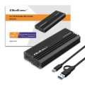 Qoltec Obudowa | kieszeń NV2270 na dysk M.2 SSD | SATA | NVMe | USB-C | 2TB 373731