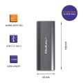 Qoltec Obudowa | kieszeń NV2271 na dysk M.2 SSD | SATA | NVMe | USB-C | 2TB 373748