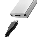 Qoltec Obudowa | kieszeń na dysk M.2 SSD | SATA | NGFF | USB 3.0 | Superspeed 5Gb/s | 2TB | Srebrna 373807