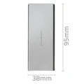 Qoltec Obudowa | kieszeń na dysk M.2 SSD | SATA | NGFF | USB 3.0 | Superspeed 5Gb/s | 2TB | Srebrna 373809