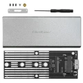 Qoltec Obudowa | kieszeń na dysk M.2 SSD | SATA | NGFF | USB 3.0 | Superspeed 5Gb/s | 2TB | Srebrna 373811