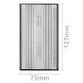 Qoltec Obudowa | kieszeń do dysków HDD SSD 2.5" SATA3 | USB 3.0 | Srebrna 373816