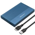 Qoltec Obudowa | Kieszeń na dysk SSD HDD 2.5" | SATA | USB 3.0 | Super  speed 5Gb/s | 2TB | Niebieskia 373818