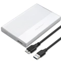 Qoltec Obudowa | Kieszeń na dysk SSD HDD 2.5 cala| SATA | USB 3.0 | Super  speed 5Gb/s | 2TB | Srebrna 373828