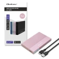 Qoltec Obudowa | Kieszeń na dysk SSD HDD 2.5 cala | SATA | USB 3.0 | Super  speed 5Gb/s | 2TB | Różowy 373837