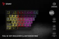 Savio Klawiatura mechaniczna bezprzewodowa PHENIX, Gateron Yellow Pro, Pudding 373900