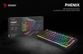 Savio Klawiatura mechaniczna bezprzewodowa PHENIX, Gateron Yellow Pro, Pudding 373908