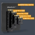 Qoltec Adapter na dysk M.2 SSD | SATA NGFF do SATA III | 2TB | Super    speed 6Gb/s | Czarny 373918