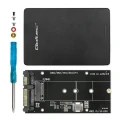 Qoltec Adapter na dysk M.2 SSD | SATA NGFF do SATA III | 2TB | Super    speed 6Gb/s | Czarny 373920