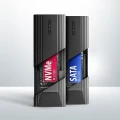 AXAGON EEM2-GTS2 Obudowa zewnętrzna aluminiowa bezśrubowa USB-C 3.2 Gen 2 M.2 NVMe & SATA SSD + USB-A - USB-C redukcja 374105