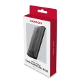 AXAGON EEM2-GTS2 Obudowa zewnętrzna aluminiowa bezśrubowa USB-C 3.2 Gen 2 M.2 NVMe & SATA SSD + USB-A - USB-C redukcja 374107