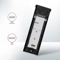 AXAGON EEM2-UB2 Obudowa zewnętrzna aluminiowa, USB-C 3.2 Gen 2 - M.2 NVMe SSD, długość 42 do 80 mm Czarna 374113