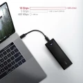 AXAGON EEM2-UB2 Obudowa zewnętrzna aluminiowa, USB-C 3.2 Gen 2 - M.2 NVMe SSD, długość 42 do 80 mm Czarna 374114