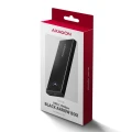 AXAGON EEM2-UB2 Obudowa zewnętrzna aluminiowa, USB-C 3.2 Gen 2 - M.2 NVMe SSD, długość 42 do 80 mm Czarna 374119