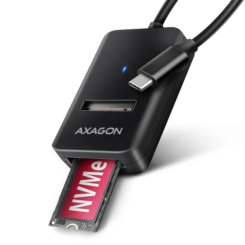 AXAGON ADM2-CM Adapter USB3.2 Gen 2 M.2 NVMe/SATA SSD kabel USB-C 10cm