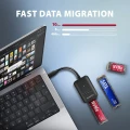 AXAGON ADM2-CM Adapter USB3.2 Gen 2 M.2 NVMe/SATA SSD kabel USB-C 10cm 374122