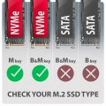 AXAGON EEM2-20G Obudowa zewnętrzna aluminiowa USB-C 3.2 Gen 2 M.2 NVMe SSD 20Gbps 374225