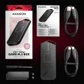 AXAGON EEM2-GAM Obudowa zewnętrzna aluminiowa USB-C 3.2 Gen 2 M.2 NVMe/SATA SSD Gaming 374230