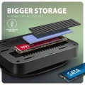 AXAGON HMC-UFO Wieloportowy hub USB 9in1, 10Gbps, 2x USB-A, HDMI 4K/60Hz, M.2 NVMe/SATA, audio, PD 100W, SD/microSD, GLAN, 65cm USB-C kabel 374248