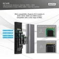 Digitus Obudowa USB 3.1 Typ C na dysk SSD M.2 NVMe 10 Gbps + SATA 6 Gbps aluminiowa, beznarzędziowa 374275
