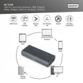 Digitus Obudowa USB 4.0 Typ C na dysk SSD M.2 NVMe 40 Gbps aluminiowa, beznarzędziowa 374287
