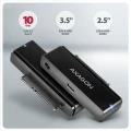 AXAGON ADSA-FPX Adapter USB-C 10Gbps SATA 6G 2.5/3.5 cala SSD/HDD FASTPORT X, w tym zasilacz, 60cm USB-C/USB-A kabel 374324