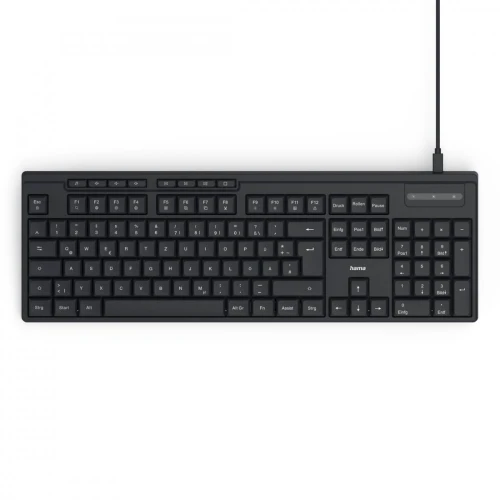 Hama Klawiatura CK-200 przewodowa Czarna