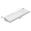 Hama Klawiatura CK-200 przewodowa Biała 374347