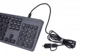 Hama Klawiatura CK-400 przewodowa Czarno-szara 374353