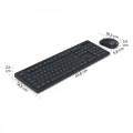 Hama Zestaw klawiatura i mysz WKM-200 Czarny 374385