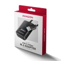 AXAGON ADM2-AM Adapter USB3.2 Gen 2 M.2 NVMe/SATA SSD 10Gbps kabel USB-A 10cm 374499